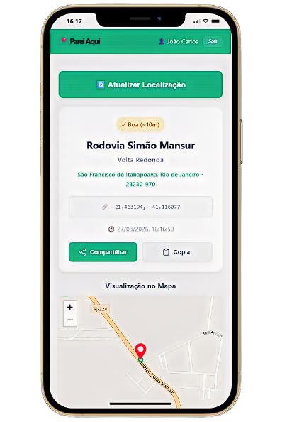Projeto de aplicativo Parei Aqui